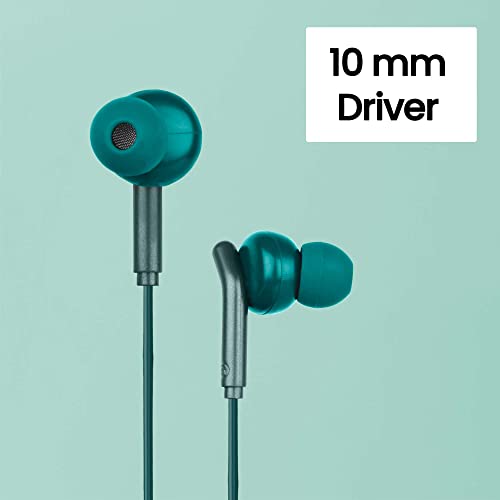 ZEBRONICS Zeb-Bro in Ear Wired Earphones with Mic, 3.5mm Audio Jack, 10mm Drivers, Phone/Tablet Compatible(Green) -  Earphones in Sri Lanka from Arcade Online Shopping - Just Rs. 2256!