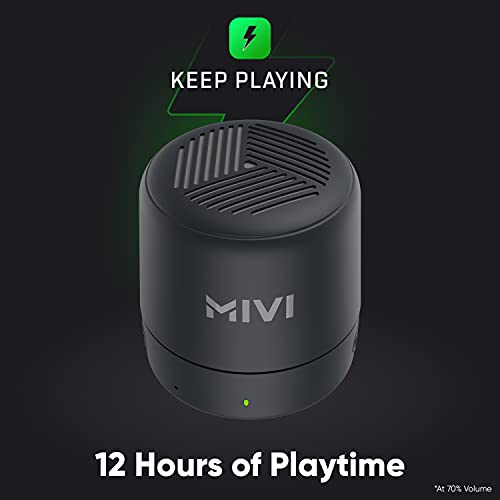 Mivi Play Bluetooth Speaker with 12 Hours Playtime. Exceptional Sound Quality, Portable and Built in Mic-Black -  Bluetooth Speakers in Sri Lanka from Arcade Online Shopping - Just Rs. 7400!