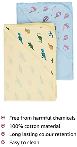 Amazon Brand - Solimo Hooded Baby Towel/ Wrapper, Pack of 2 (66cm X 61cm) -   in Sri Lanka from Arcade Online Shopping - Just Rs. 2990!
