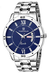 TIMEWEAR Casual Day Date Watch Collection For Men Analogue Men's Watch(Blue Dial & Silver Colored Strap)-231Bdtg -  Men's Watches in Sri Lanka from Arcade Online Shopping - Just Rs. 3630!