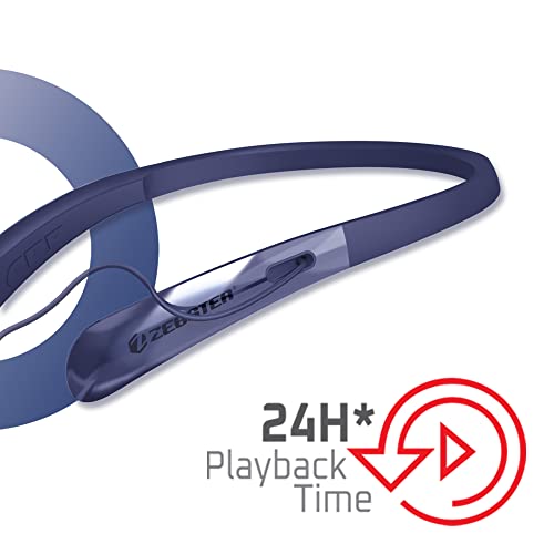 ZEBSTER Z-Style 600 Wireless BT Earphone with Neckband, bulit in Rechargeable Comes with Call Function its an Splash Proof and magentic earpiece with 24hr Playback time(Blue) -  Earphones in Sri Lanka from Arcade Online Shopping - Just Rs. 3411!