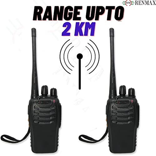 RENMAX UHF Rechargeable CTCSS/DCS Amateur Radio 16Ch Long Range Walkie Talkie with Earpiece Black- 2Pack -  Walkie Talkies in Sri Lanka from Arcade Online Shopping - Just Rs. 18900!