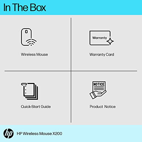 HP X200 Wireless Mouse with 2.4 GHz Wireless connectivity, Adjustable DPI up to 1600, ambidextrous Design, and 18-Month Long Battery Life. 3-Years Warranty (6VY95AA) -  Mouse in Sri Lanka from Arcade Online Shopping - Just Rs. 4533!