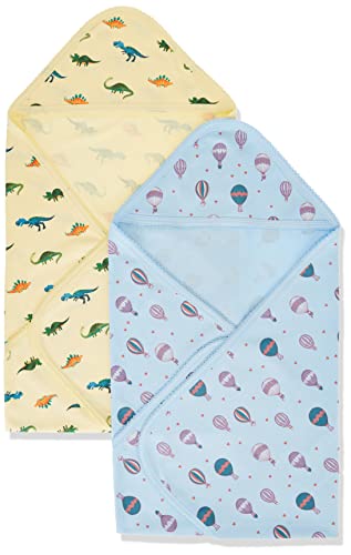 Amazon Brand - Solimo Hooded Baby Towel/ Wrapper, Pack of 2 (66cm X 61cm) -   in Sri Lanka from Arcade Online Shopping - Just Rs. 2548.99!