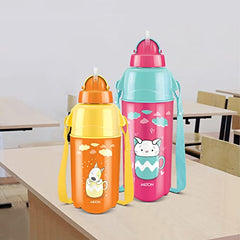 MILTON Kool Trendy 500 Plastic Insulated Water Bottle with Straw for Kids, 490 ml, Cherry Pink School Bottle, Picnic Bottle, Sipper Bottle, Leak Proof, BPA Free, Food Grade, Easy to Carry (Pack of 1) -  Kids water bottle in Sri Lanka from Arcade Online Shopping - Just Rs. 2840!