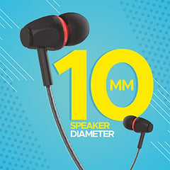 Bell BLHFK168 Wired Earphones with Mic, Powerful Hd Sound with Extreme Bass, Tangle Free Cable, Comfort in-Ear Fit, 10mm Drivers 3.5Mm Jack Compatible with Phone, Laptop & MP3 Device (BLHFK168-Black) -  Earphones in Sri Lanka from Arcade Online Shopping - Just Rs. 2978!