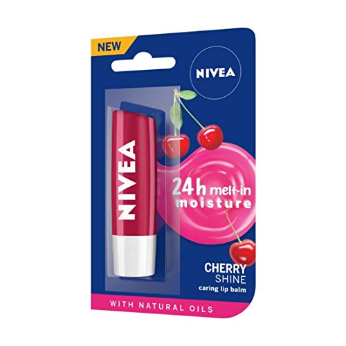 NIVEA Lip Balm, Fruity Cherry Shine, 4.8g -  Lip Balms in Sri Lanka from Arcade Online Shopping - Just Rs. 1990!
