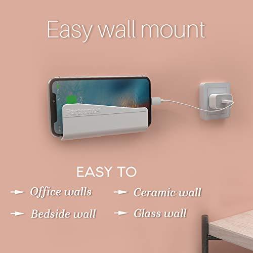 Portronics Modesk 101 Wall Hanging Mobile Holder Wall Mount with Adhesive Strips, Charging Holder Compatible with iPhone, Smartphone and Mini Tablet (White) -  Phone Holders in Sri Lanka from Arcade Online Shopping - Just Rs. 1900!