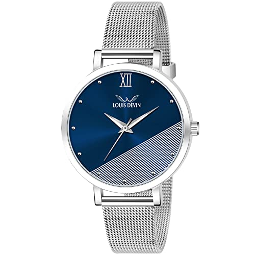LOUIS DEVIN Mesh Steel Chain Analog Wrist Watch for Women -WT142-BLU-CH -  Ladies Watches in Sri Lanka from Arcade Online Shopping - Just Rs. 3493!