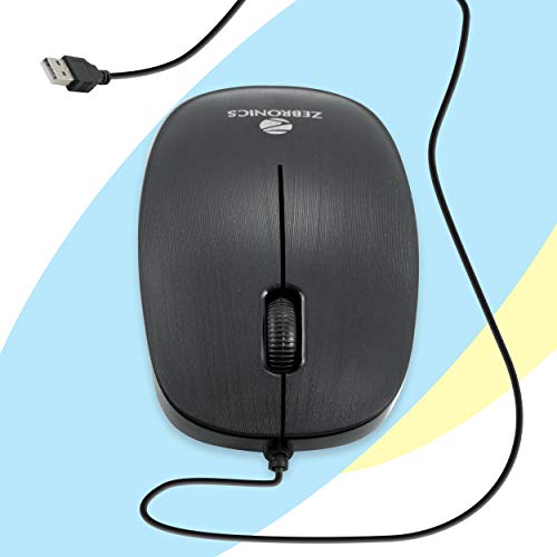 Zebronics Zeb-Power Wired USB Mouse, 3-Button, 1200 DPI Optical Sensor, Plug & Play, for Windows/Mac -  Mouse in Sri Lanka from Arcade Online Shopping - Just Rs. 2211!