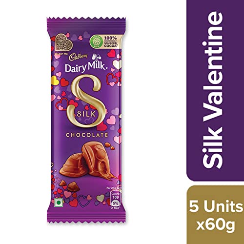 Cadbury Dairy Milk Silk Chocolate, Bar 60g (Pack of 5 x 60g) -  Chocolates in Sri Lanka from Arcade Online Shopping - Just Rs. 4289!