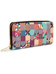 TEAM 11 Wallet for Women-Printed Vegan Leather Long Zipper Wallet with Multi Card Slots Mobile Phone Holder-Ideal Gift for Women/Girls (Multi Colour) -  Women's Wallets in Sri Lanka from Arcade Online Shopping - Just Rs. 3439!