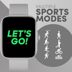 SENS NUTON 1 with 1.7 IPS Display, Orbiter, 5ATM & 150+ Watch Faces & Free Additional Strap (Royal Silver) -  Smartwatches in Sri Lanka from Arcade Online Shopping - Just Rs. 6622!