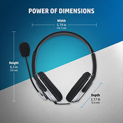 Hp Wired On Ear Headphones With Mic With 3.5 Mm Drivers, In-Built Noise Cancelling, Foldable And Adjustable For Laptop/Pc/Office/Home/ 1 Year Warranty (B4B09Pa) -  Headset in Sri Lanka from Arcade Online Shopping - Just Rs. 5789!