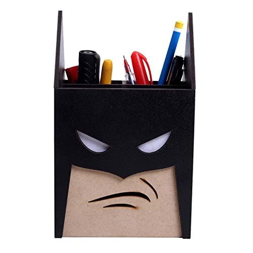 Deskart Batman Pen Stand With Stationary, Scissor And Remote Holder | Multipurpose Wooden Black Desk Organizer Pen And Pencil Holder Stand For Kids, Office Desk And Study Table -  Pen Holders in Sri Lanka from Arcade Online Shopping - Just Rs. 4000!