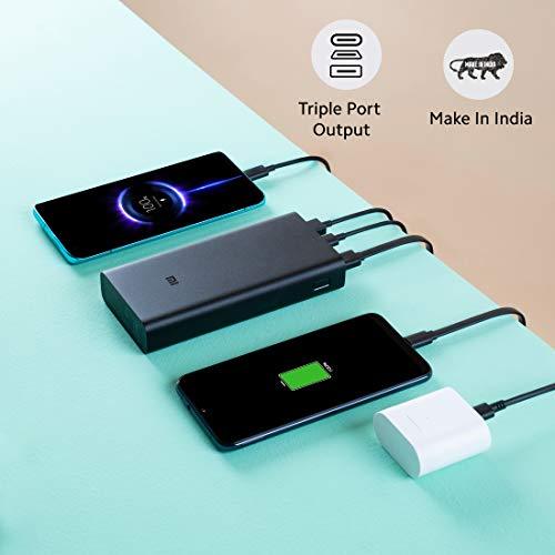 MI Power Bank 3i 20000mAh Lithium Polymer 18W Fast Power Delivery Charging | Input- Type C | Micro USB| Triple Output | Sandstone Black -  Power Banks in Sri Lanka from Arcade Online Shopping - Just Rs. 14900!