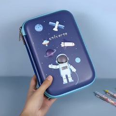 Kiddie Galaxia Branded 3D Space Design Embossed EVA Cover Pencil Case with Compartments, Pencil Pouch for Kids, School Supply Organizer for Students, Stationery Box, Cosmetic Zip Pouch Bag (1 Unit) -  Pencil Cases in Sri Lanka from Arcade Online Shopping - Just Rs. 2990!