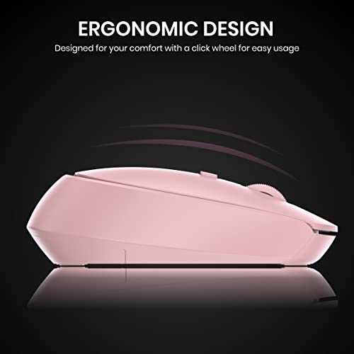 Portronics Toad 23 Wireless Optical Mouse with 2.4GHz, USB Nano Dongle, Optical Orientation, Click Wheel, Adjustable DPI(Pink) -  Mouse in Sri Lanka from Arcade Online Shopping - Just Rs. 3418!