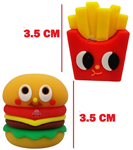 FunBlast Burger Shape Lunch Box for Kids - Combo Set - Tiffin Box, Lunch Box with 2 Pencil Sharpener, Burger & French Fries Sharpener for Kids, Return Gifts for Kids (Plastic, Multicolor) -  Lunch Boxes in Sri Lanka from Arcade Online Shopping - Just Rs. 4000!