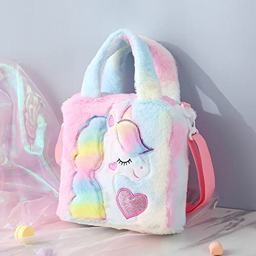 Unicorn Toddler Tote Bag, Colorful Plush Princess Cute Unicorn Crossbody Handbags Best Gift for Girls 1-6 Years, Rainbow, F -  Tote Bags in Sri Lanka from Arcade Online Shopping - Just Rs. 3200!