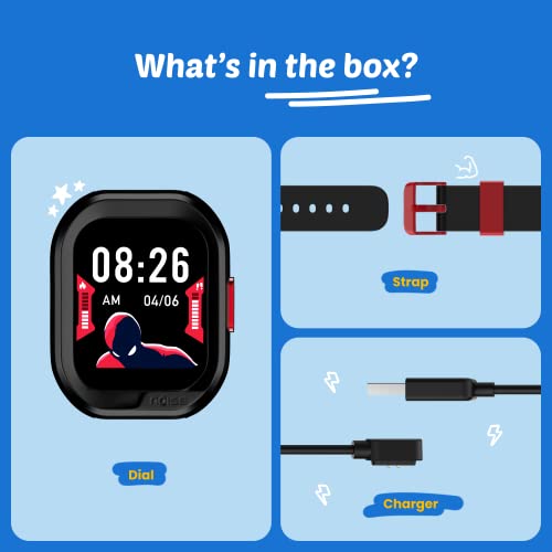 Noise Champ 2 Kids Smart Watch with Habit Building (Handwash, Brushing, etc), IP68 Waterproof, Activity Tracker, in-Built Games, School Mode. NoiseFit Sync App, for Boys and Girls (Mickey Black) -  kids smart watches in Sri Lanka from Arcade Online Shopping - Just Rs. 16656!