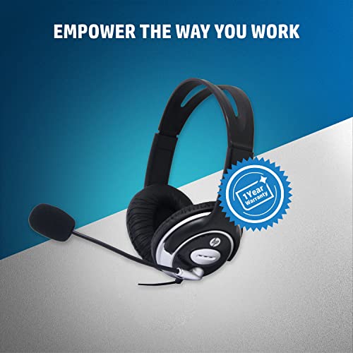 Hp Wired On Ear Headphones With Mic With 3.5 Mm Drivers, In-Built Noise Cancelling, Foldable And Adjustable For Laptop/Pc/Office/Home/ 1 Year Warranty (B4B09Pa) -  Headset in Sri Lanka from Arcade Online Shopping - Just Rs. 5789!