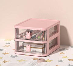 Desk Organizer Drawers 2 Tier Pen & Pencil Stand Stationery Storage Home and Office Stationery Box (Pink/White) -   in Sri Lanka from Arcade Online Shopping - Just Rs. 3990!