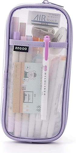 FineMoe Grid Mesh Pen Pencil Pouch for Girls & Boys,Light Multi-Purpose Cosmetics Bag Travel Aesthetic Pencil Case for School - Organize Pens Stationary Box College School Office Supplies(Purple) -  Pencil Cases in Sri Lanka from Arcade Online Shopping - Just Rs. 3889!