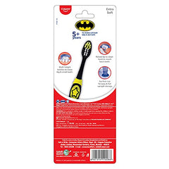 Colgate Kids Batman Manual Toothbrush, Extra-soft Bristles and Built-in Tongue Cleaner, Compact Head and Non-Slip Handle (Pack of 3,Multicolor) -  Manual Toothbrushes in Sri Lanka from Arcade Online Shopping - Just Rs. 2040!