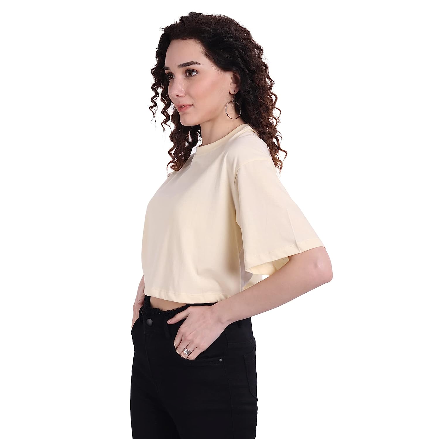 COLOR CAPITAL Oversized Cropped T-Shirt -  Women's T-Shirts in Sri Lanka from Arcade Online Shopping - Just Rs. 3219!
