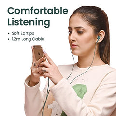 Ambrane Wired in Ear Earphones with in-line Mic for Clear Calling, 14mm Dynamic Drivers for BoostedBass, 3.5mm Jack, Multi-Functional Controller (Stringz 38 Lite, Green) -  Earphones in Sri Lanka from Arcade Online Shopping - Just Rs. 2280!