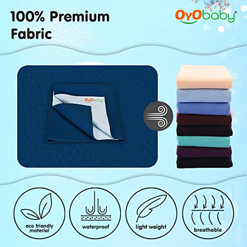 OYO BABY - Waterproof Baby Bed Protector Dry Sheets for New Born Babies - Reusable Mats - Cot & Bassinet Gift Pack -Small 70x50-(Grey + Salmon Rose) -  Baby dry sheet in Sri Lanka from Arcade Online Shopping - Just Rs. 3002!