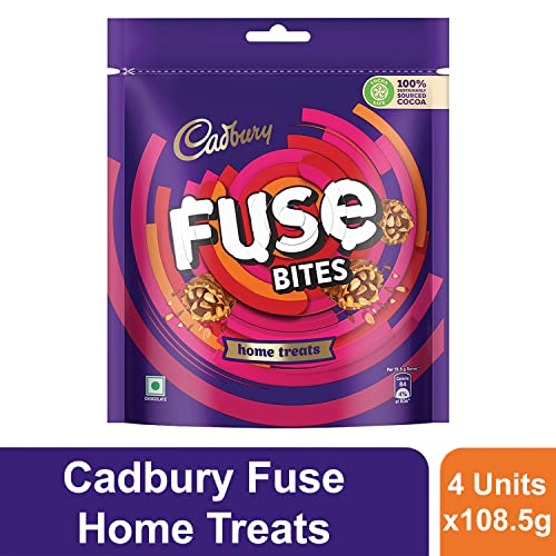 Cadbury Fuse Peanut & Caramel filled Chocolate Home Treats, 108.5g -  Chocolates in Sri Lanka from Arcade Online Shopping - Just Rs. 2656!