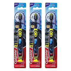 Colgate Kids Batman Manual Toothbrush for 5+ years, Pack of 3, Extra Soft Bristles with Tongue Cleaner,Multicolor -  Manual Toothbrushes in Sri Lanka from Arcade Online Shopping - Just Rs. 2197!