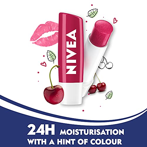 NIVEA Lip Balm, Fruity Cherry Shine, 4.8g -  Lip Balms in Sri Lanka from Arcade Online Shopping - Just Rs. 1990!