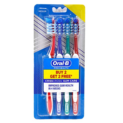 Oral B Pro-Health Gum Care Toothbrush, Medium, Manual, Adult (Buy Two Get Two Free) Multicolor -  Manual Toothbrushes in Sri Lanka from Arcade Online Shopping - Just Rs. 2003!