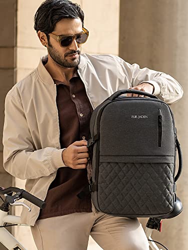 FUR JADEN 35L Weekender Travel Laptop Backpack Bag with USB Charging Port, Dual Handles, Padded Laptop Compartment (Grey) -  Backpacks in Sri Lanka from Arcade Online Shopping - Just Rs. 10111!