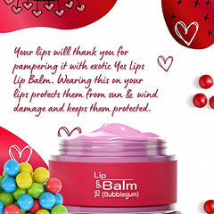 Yes Lips Bubblegum Lip Balm | Lip Balm for Damaged, Dry & Chapped Lips | Enriched with Vitamin E, Moringa Butter, & Jojoba Oil | Lip Balm for Men & Women (15 gm) -  Lip Balms in Sri Lanka from Arcade Online Shopping - Just Rs. 3051!