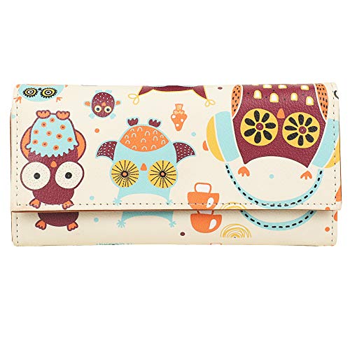 ShopMantra Little Owl Vector Art Design Pattern Multicolored Faux Leather Printed Women's Wallet | Ladies Purse | Clutch | Multiple Card Holder Organizer and Phone Pocket Zip Wallet (SMLW00000152) -  Women's Wallets in Sri Lanka from Arcade Online Shopping - Just Rs. 4683!