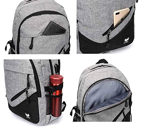 Fur Jaden Grey Casual Backpack with USB Charging Port and 15.6 Inch Laptop Pocket -  School Bags in Sri Lanka from Arcade Online Shopping - Just Rs. 5344!