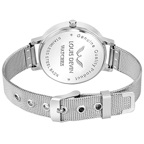 LOUIS DEVIN Mesh Steel Chain Analog Wrist Watch for Women -WT142-BLU-CH -  Ladies Watches in Sri Lanka from Arcade Online Shopping - Just Rs. 3493!