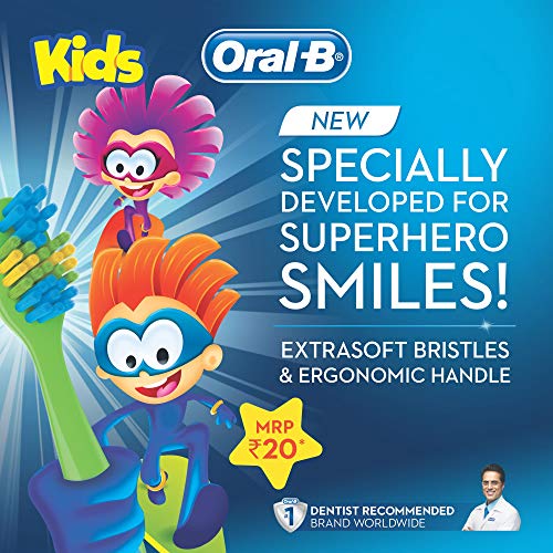 Oral B Kids manual Toothbrush, Extra Soft (,Multicolor,Pack of 3) -  Manual Toothbrushes in Sri Lanka from Arcade Online Shopping - Just Rs. 1428!