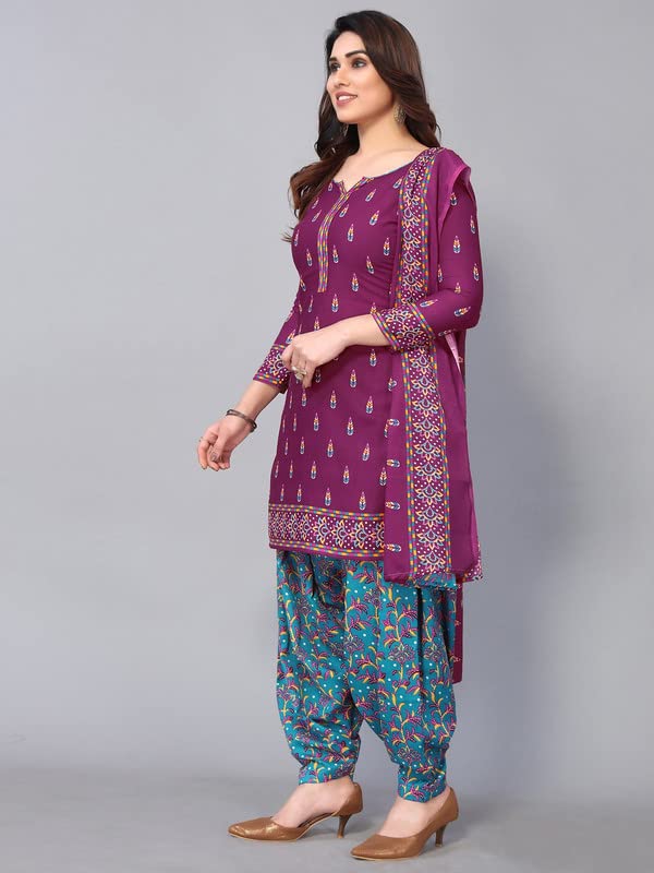 Satrani Women'S Printed Poly Cotton Unstitched Dress Material(1175D1276N_Magenta) -  Shalwar Materials in Sri Lanka from Arcade Online Shopping - Just Rs. 4272!