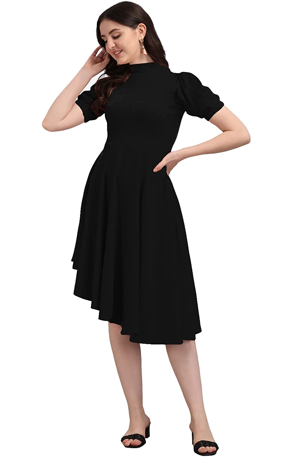 PURVAJA Women’s High-Low Knee Length Dress -  Dresses in Sri Lanka from Arcade Online Shopping - Just Rs. 4699!