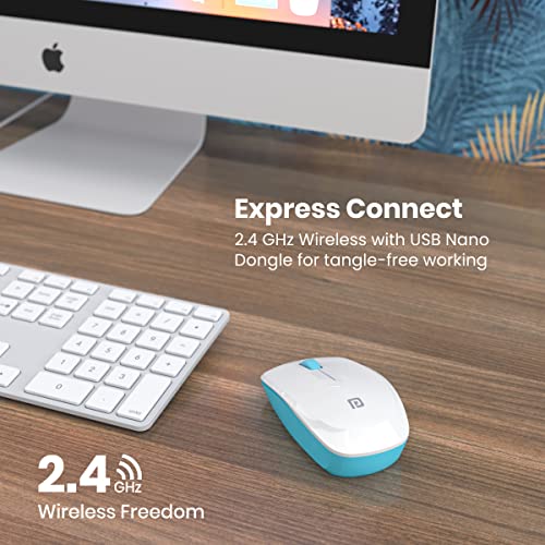 Portronics Toad 25 Wireless Optical Mouse with 2.4GHz, USB Nano Dongle, 1200 DPI Resolution, Optical Orientation for Laptops, Desktops & Macbooks(White) -  Mouse in Sri Lanka from Arcade Online Shopping - Just Rs. 3393!