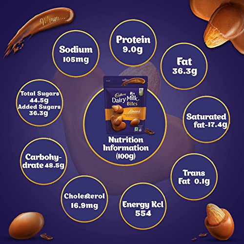 Cadbury Dairy Milk Bites- Almonds & Hazelnut (6 pack of 40g each) -  Chocolates in Sri Lanka from Arcade Online Shopping - Just Rs. 4122!