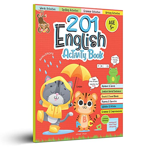 201 English Activity Book Fun Activities and Grammar Exercises For Children Alphabet and Words Rhyming and Opposites -  Kids Activity Books in Sri Lanka from Arcade Online Shopping - Just Rs. 1990!