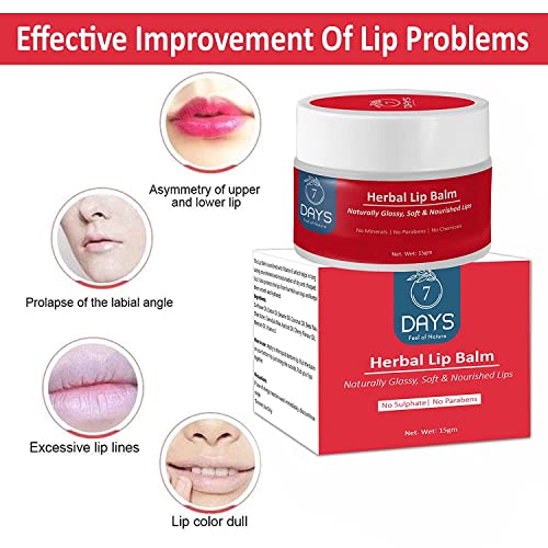 7 Days Herbal Lip Balm For Dry Damaged and Chapped Lips | An Ayurvedic Lip Moisturizer LipBalm Enriched with Cocoa Butter, Shea Butter & Essential Oils 15 g -  Lip Balms in Sri Lanka from Arcade Online Shopping - Just Rs. 2376!