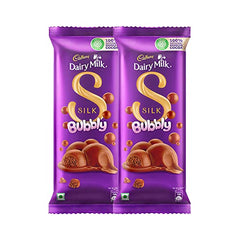 Cadbury Dairy Milk Silk Bubbly Chocolate Bar, Pack of 2 x 120g -  Chocolates in Sri Lanka from Arcade Online Shopping - Just Rs. 3689!