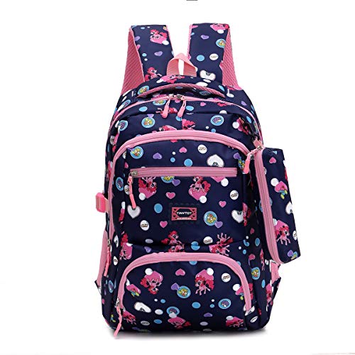 Tinytot 26 Litre, Stylish & Trendy Water Resistant Hi Storage School Collage Travel Backpack Bag with Pencil Pouch, for Girls & Women, 2nd Standard onward, 18 Inch BLUE -  School Bags in Sri Lanka from Arcade Online Shopping - Just Rs. 6050!